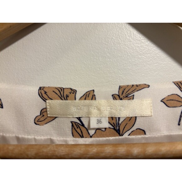 Natural Beauty Dress Size 4 Floral Belted Midi Sleeveless Work Classic Formal - Picture 3 of 3